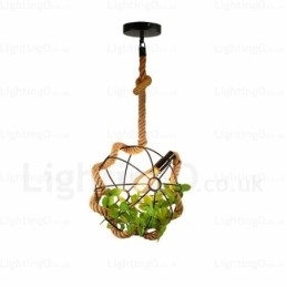 Designer Touch Decorative 1 Light Country Rustic Vintage Retro Pendant Light