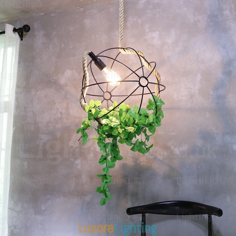 Designer Touch Decorative 1 Light Country Rustic Vintage Retro Pendant Light