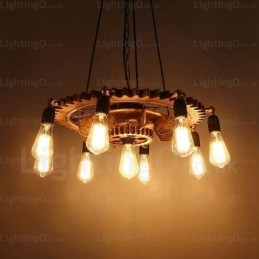 Designer Touch Decorative 9 Light Vintage Retro Pendant Light