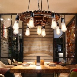 Designer Touch Decorative 9 Light Vintage Retro Pendant Light