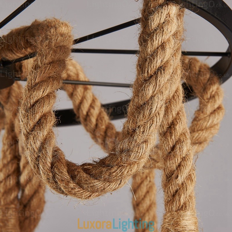 Designer Touch Decorative 6 Light Vintage Retro Pendant Light