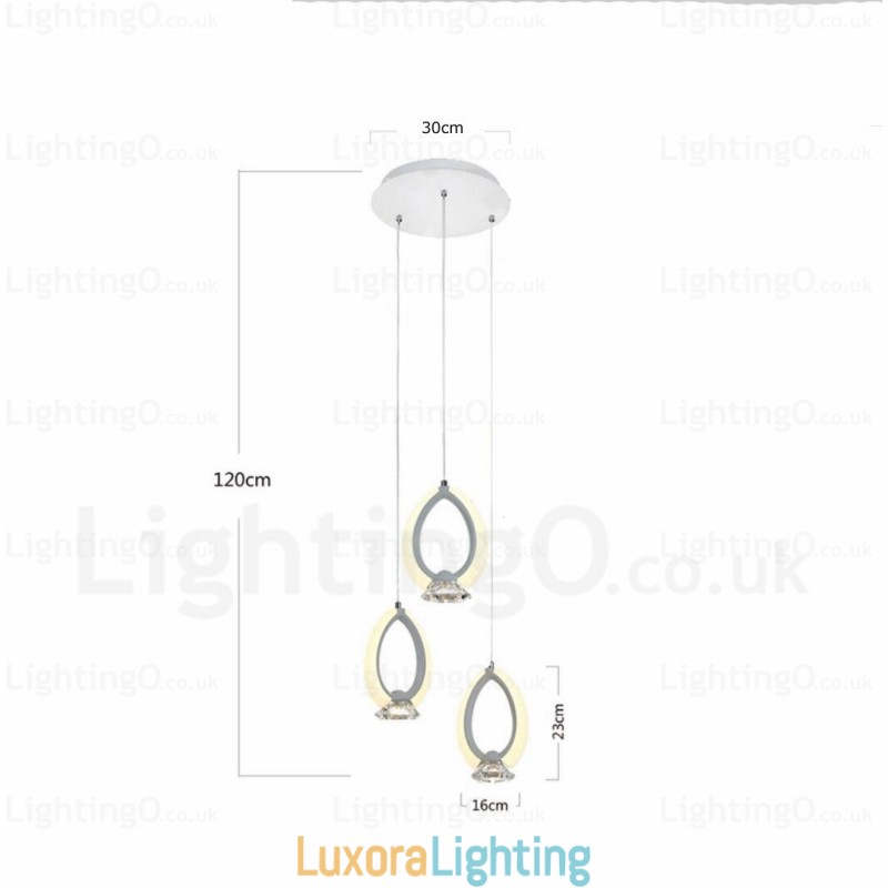 Designer Touch Decorative 1 Light Modern Contemporary Pendant Light with Crystal Shade
