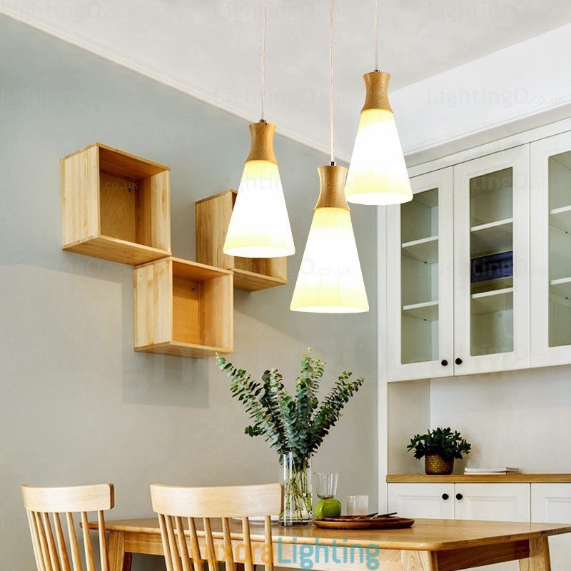 Designer Touch Decorative 1 Light Modern Contemporary Nordic Pendant Light with Glass Shade