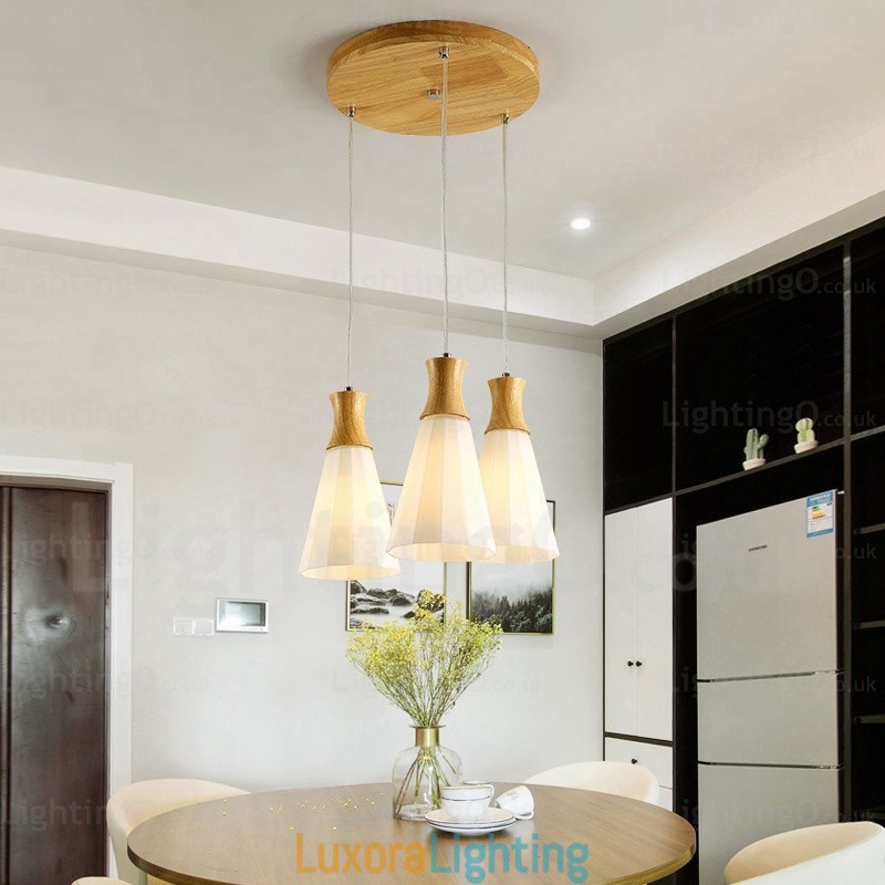 Designer Touch Decorative 1 Light Modern Contemporary Nordic Pendant Light with Glass Shade