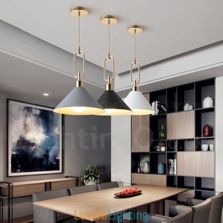 Designer Touch Decorative 1 Light Nordic Modern Contemporary Pendant Light with Stainless Steel Shade Shops