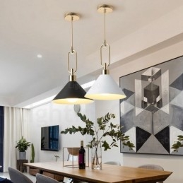 Designer Touch Decorative 1 Light Nordic Modern Contemporary Pendant Light with Stainless Steel Shade Shops