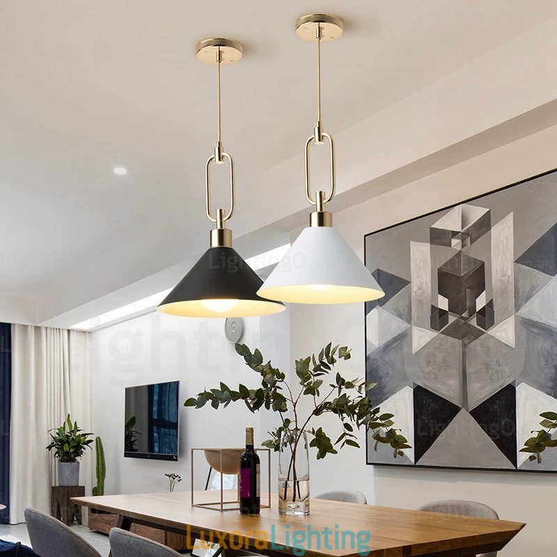 Designer Touch Decorative 1 Light Nordic Modern Contemporary Pendant Light with Stainless Steel Shade Shops