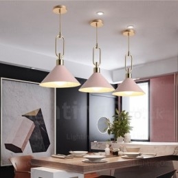 Designer Touch Decorative 1 Light Nordic Modern Contemporary Pendant Light with Stainless Steel Shade Shops