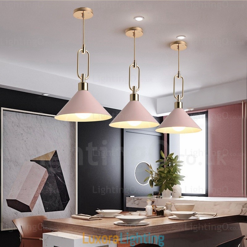 Designer Touch Decorative 1 Light Nordic Modern Contemporary Pendant Light with Stainless Steel Shade Shops