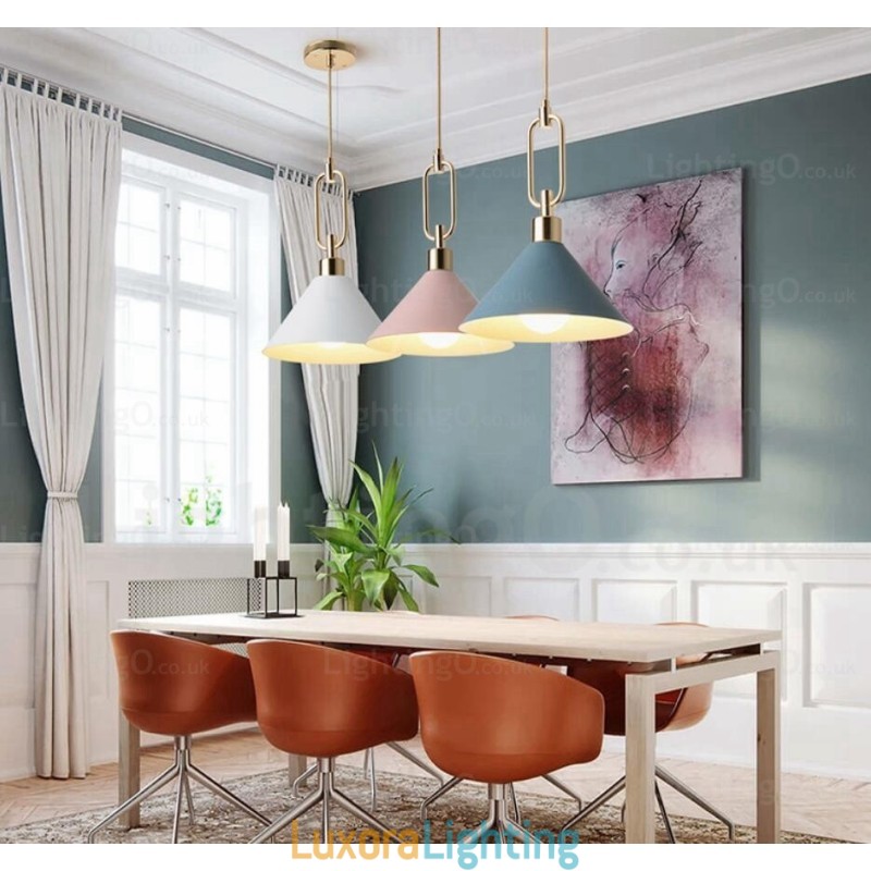 Designer Touch Decorative 1 Light Nordic Modern Contemporary Pendant Light with Stainless Steel Shade Shops