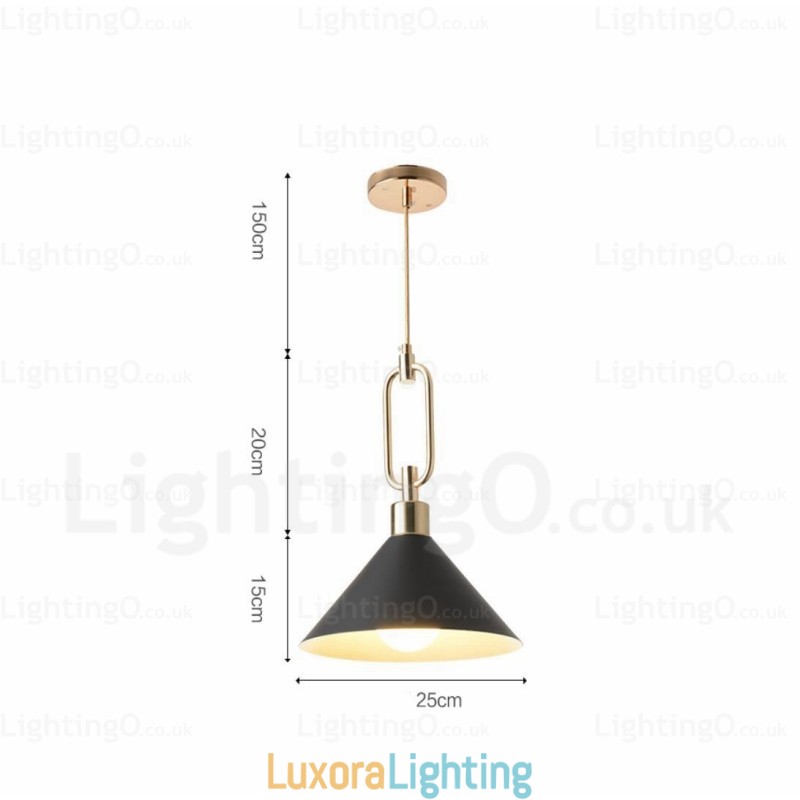 Designer Touch Decorative 1 Light Nordic Modern Contemporary Pendant Light with Stainless Steel Shade Shops