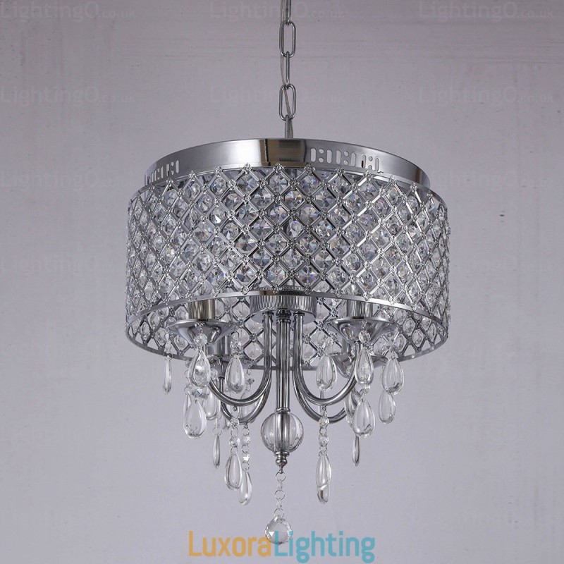 Designer Touch Decorative 1 Light Modern Contemporary Pendant Light with Crystal Shade
