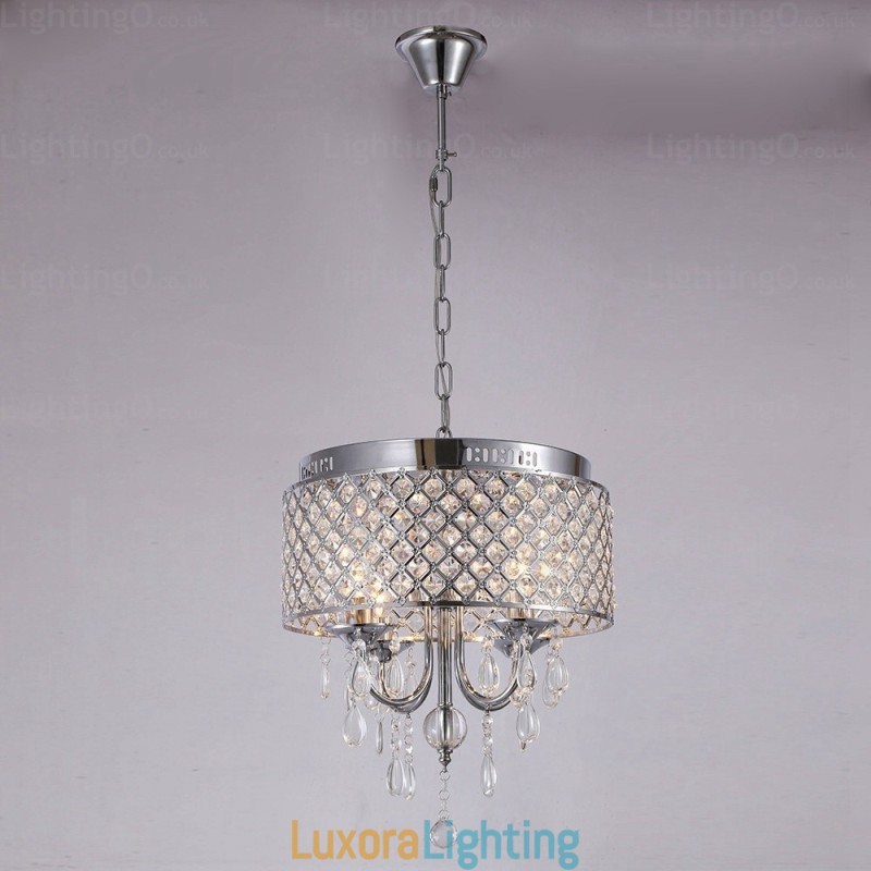 Designer Touch Decorative 1 Light Modern Contemporary Pendant Light with Crystal Shade
