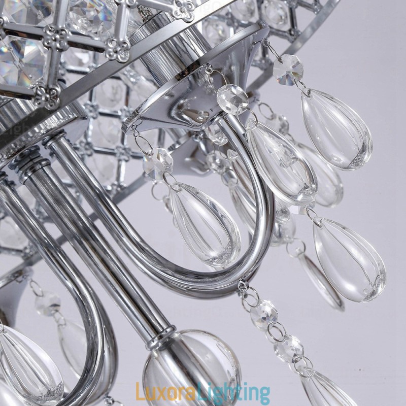 Designer Touch Decorative 1 Light Modern Contemporary Pendant Light with Crystal Shade