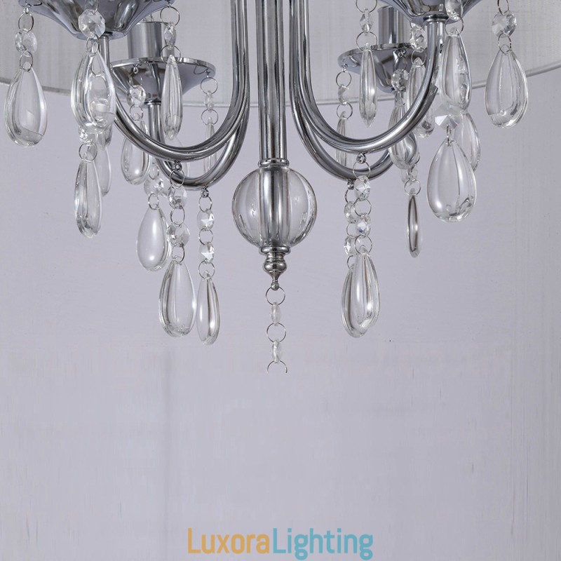 Designer Touch Decorative 1 Light Modern Contemporary Pendant Light with Crystal Shade