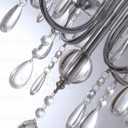 Designer Touch Decorative 1 Light Modern Contemporary Pendant Light with Crystal Shade