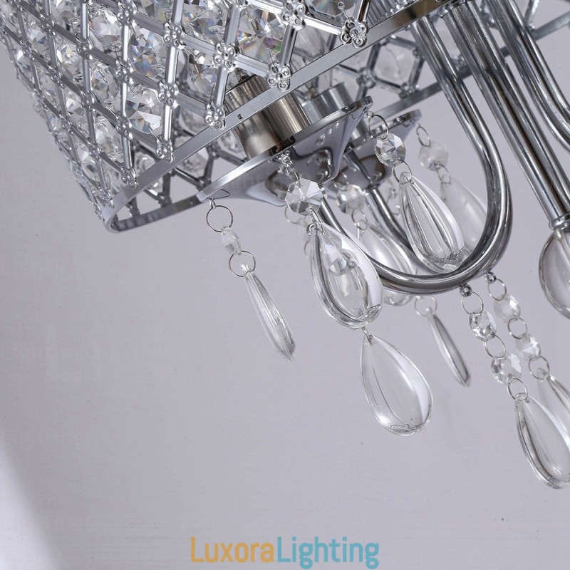 Designer Touch Decorative 1 Light Modern Contemporary Pendant Light with Crystal Shade