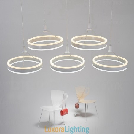 Designer Touch Decorative 2 Light Modern Contemporary Pendant Light with Acrylic Shade