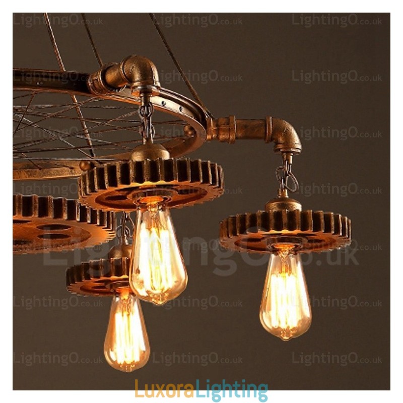 Designer Touch Decorative 7 Light Vintage Retro Pendant Light