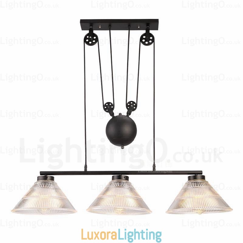 Designer Touch Decorative 2 Light Modern Contemporary Pendant Light with Glass Shade
