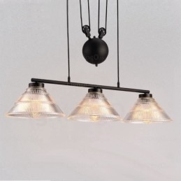 Designer Touch Decorative 2 Light Modern Contemporary Pendant Light with Glass Shade