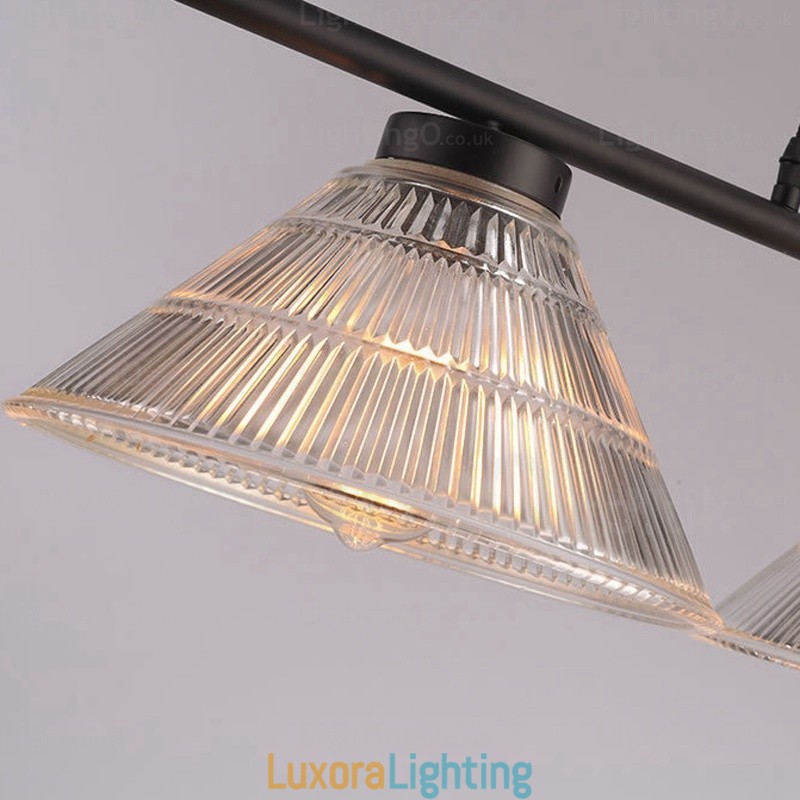 Designer Touch Decorative 2 Light Modern Contemporary Pendant Light with Glass Shade