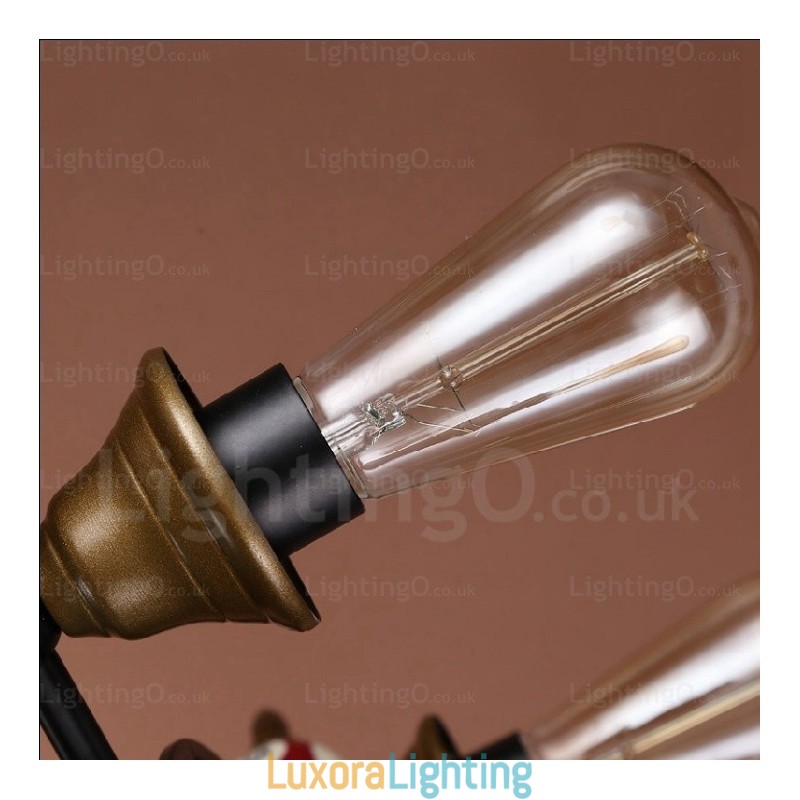 Designer Touch Decorative 4 Light Country Rustic Vintage Retro Pendant Light