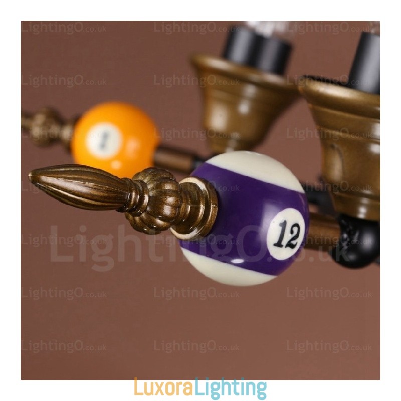 Designer Touch Decorative 4 Light Country Rustic Vintage Retro Pendant Light