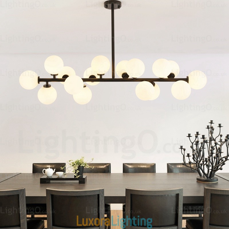 Designer Touch Decorative 16 Light Nordic Pendant Light with Glass Shade