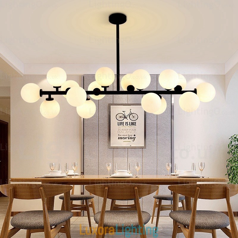 Designer Touch Decorative 16 Light Nordic Pendant Light with Glass Shade