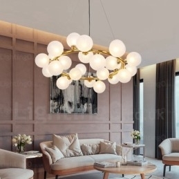 Designer Touch Decorative 25 Light Nordic Pendant Light with Glass Shade