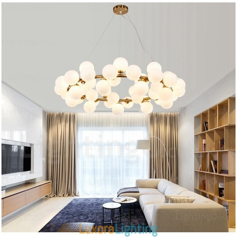 Designer Touch Decorative 25 Light Nordic Pendant Light with Glass Shade