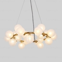 Designer Touch Decorative 25 Light Nordic Pendant Light with Glass Shade
