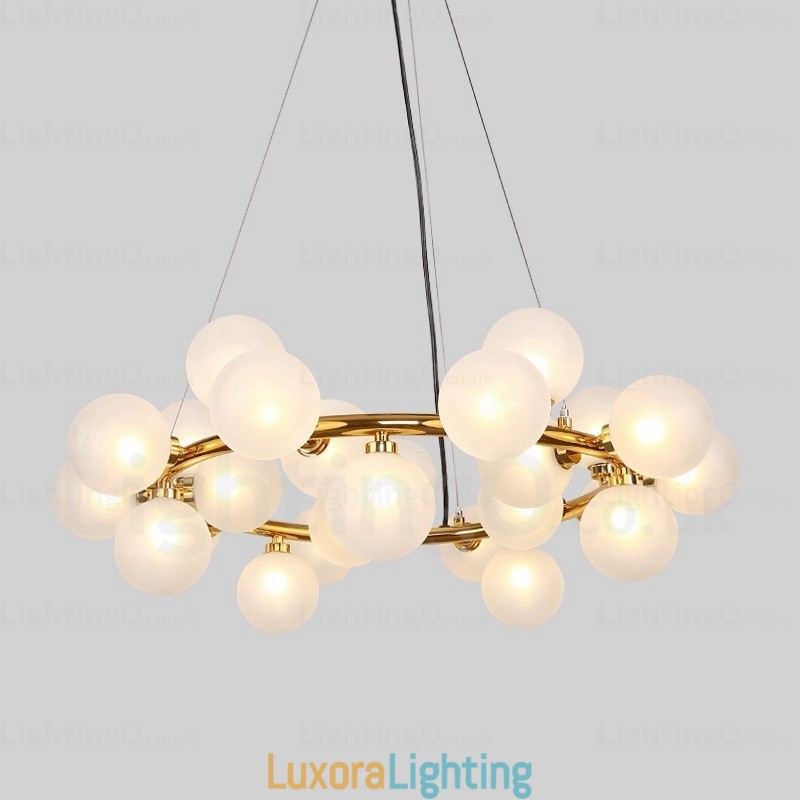 Designer Touch Decorative 25 Light Nordic Pendant Light with Glass Shade
