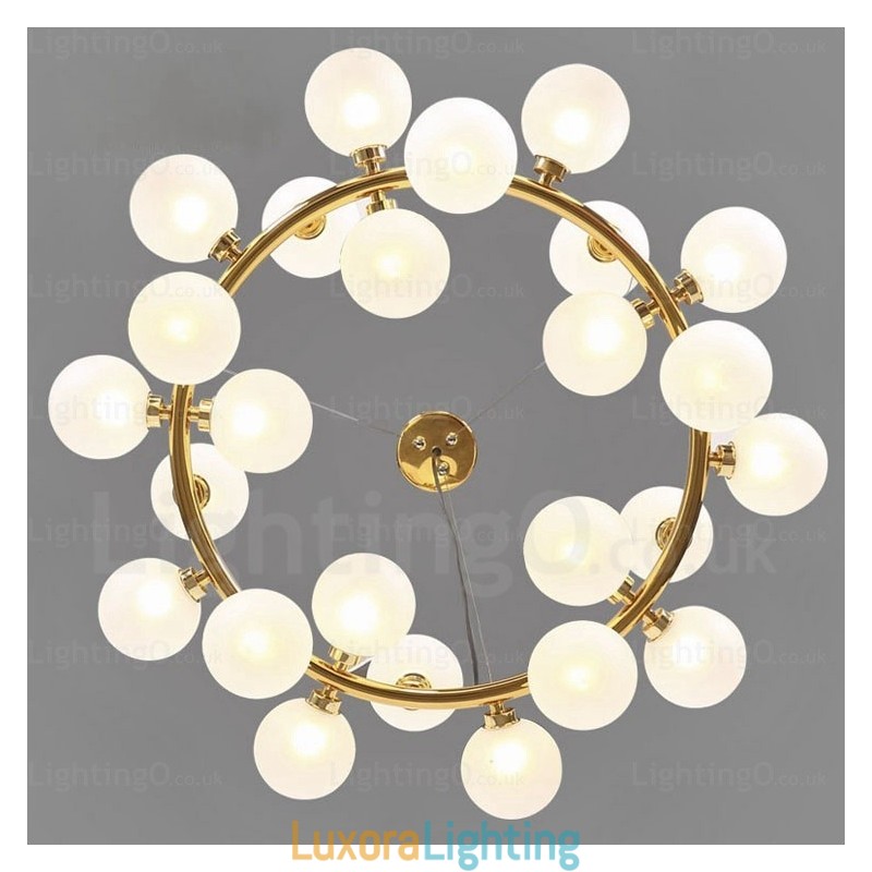 Designer Touch Decorative 25 Light Nordic Pendant Light with Glass Shade