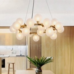 Designer Touch Decorative 25 Light Nordic Pendant Light with Glass Shade