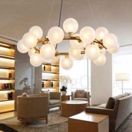 Designer Touch Decorative 25 Light Nordic Pendant Light with Glass Shade