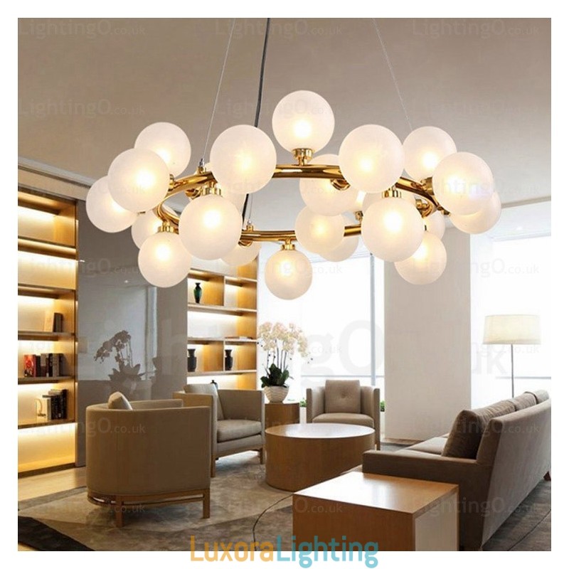 Designer Touch Decorative 25 Light Nordic Pendant Light with Glass Shade