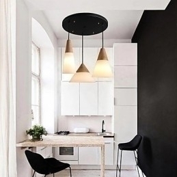 Designer Touch Decorative Chandelier Mini Style Modern Contemporary Metal 3 Light Pendant Light