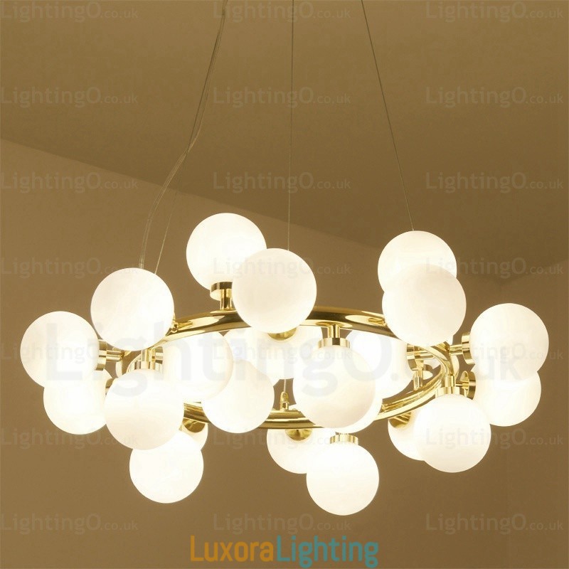 Designer Touch Decorative 25 Light Nordic Pendant Light with Glass Shade