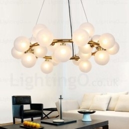 Designer Touch Decorative 25 Light Nordic Pendant Light with Glass Shade