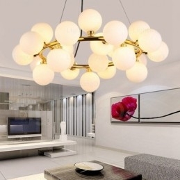 Designer Touch Decorative 25 Light Nordic Pendant Light with Glass Shade