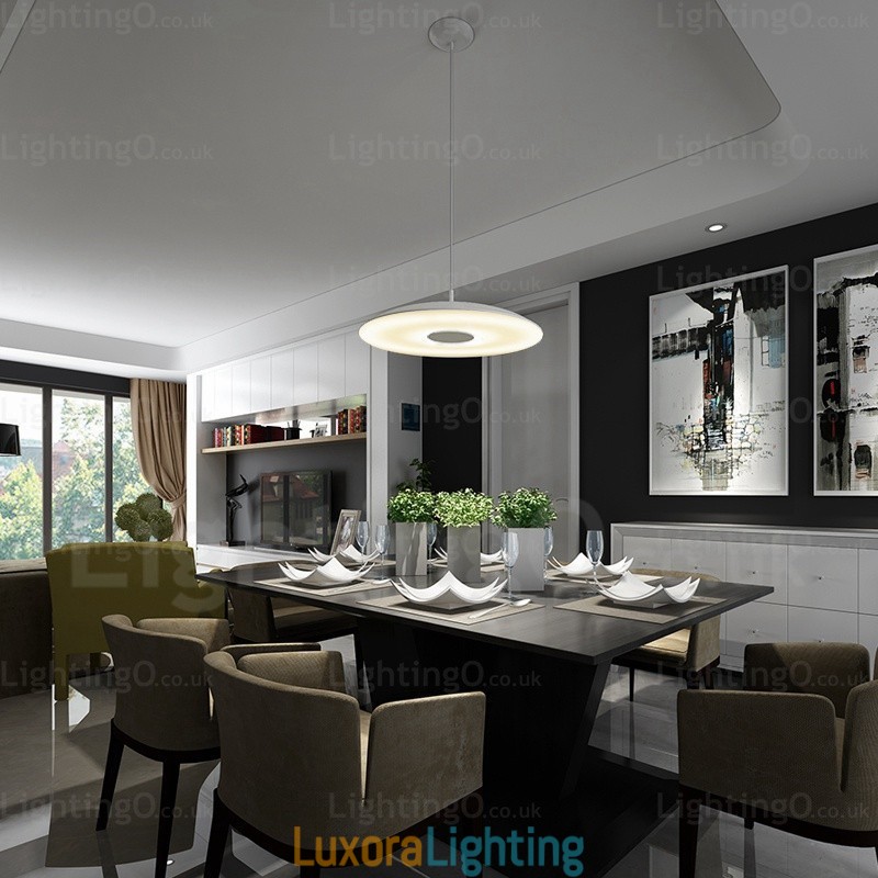 Designer Touch Decorative 1 Light Modern Contemporary Pendant Light with Glass Shade