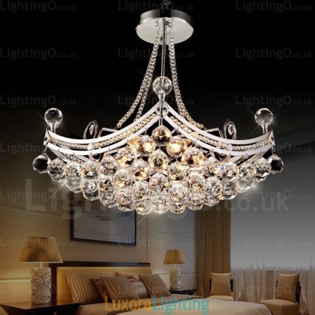 Designer Touch Decorative 5 Light Modern Contemporary Pendant Light with Crystal Shade