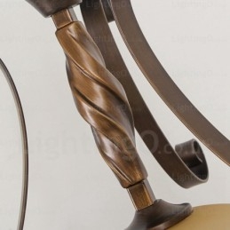 Designer Touch Decorative 1 Light Country Rustic Pendant Light with Glass Shade