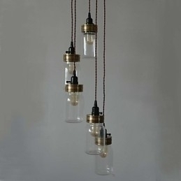 Designer Touch Decorative The North American Country Style Of american Art Bottle Chandelier