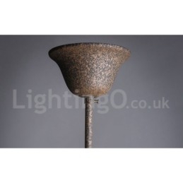 Designer Touch Decorative 6 Light Diameter 60CM Vintage Crystal Painting Metal Chandelier Rusty Iron Colour Pendant Light