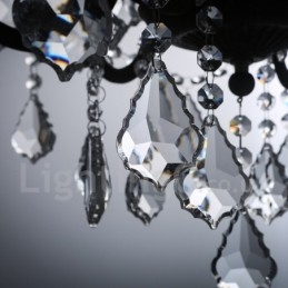 Designer Touch Decorative 6 Light Diameter 60CM Vintage Crystal Painting Metal Chandelier Rusty Iron Colour Pendant Light