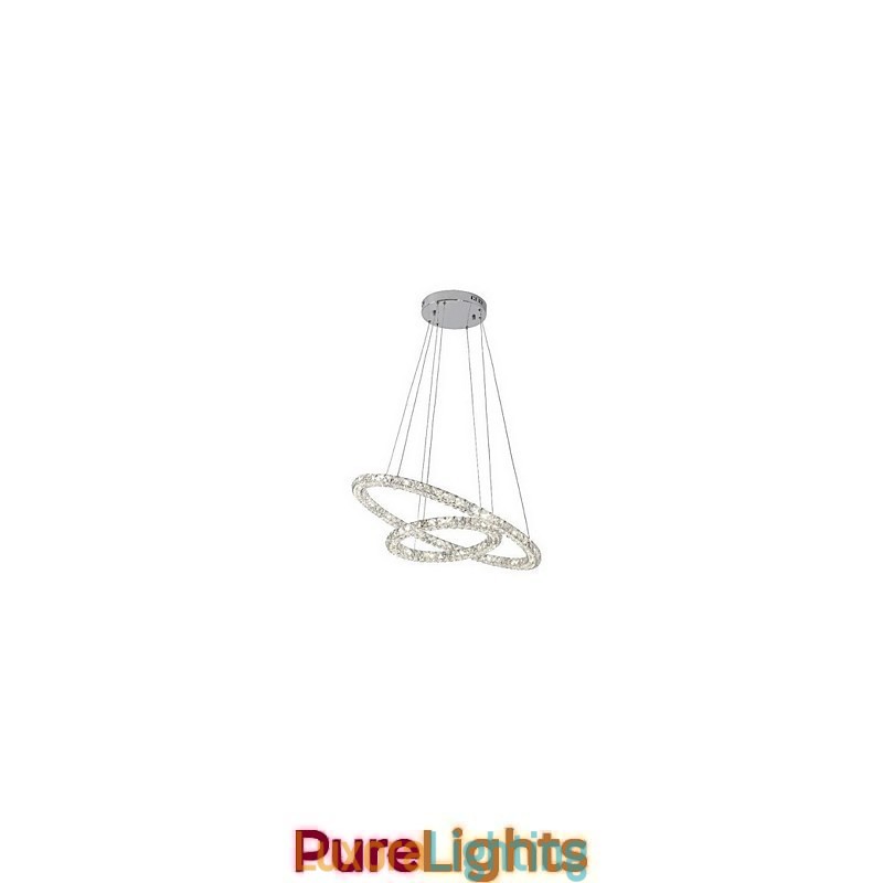 Designer Touch Decorative Crystal Pendant Light Lighting Modern 2 Rings Three Sides K9 Crystal Indoor Ceiling Lights Lamp Fixtures