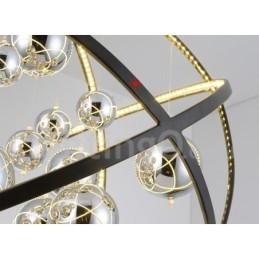 Designer Touch Decorative Diameter 50CM 80CM Vintage Globe Chandelier Rusty Colour Pendant Light